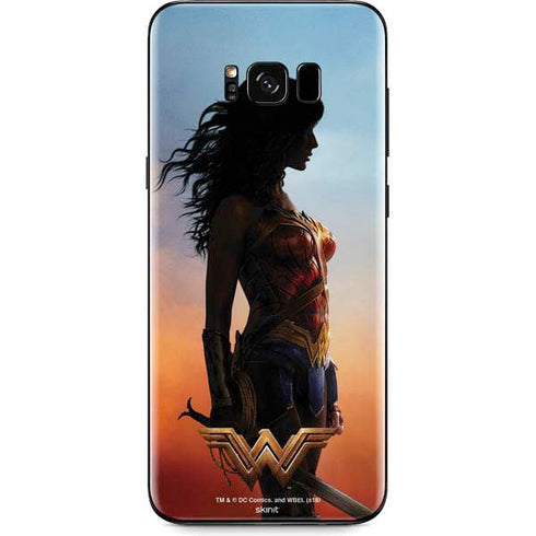 DC Comics Wonder Woman Movie Poster Stance Pose Galaxy S8 Plus Skin